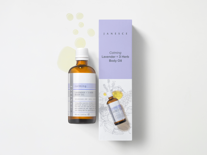 Calming Lavender + 3 Herb Body Oil